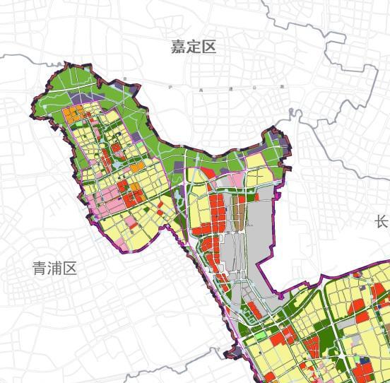 上海主城虹桥片区的闵行区部分 下面就是上海主城虹桥片区的青浦区